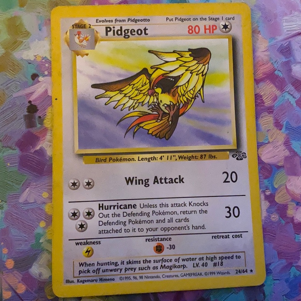 Pidgeot Stage 1 Card Pokemon